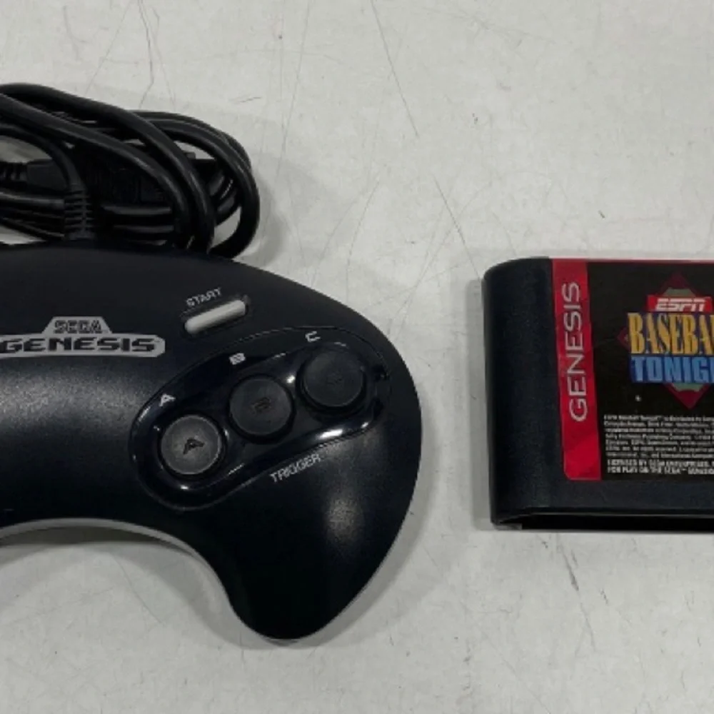 SEGA CD Model 1 + Genesis Working Tested +controller +AV Cables And 4 Games